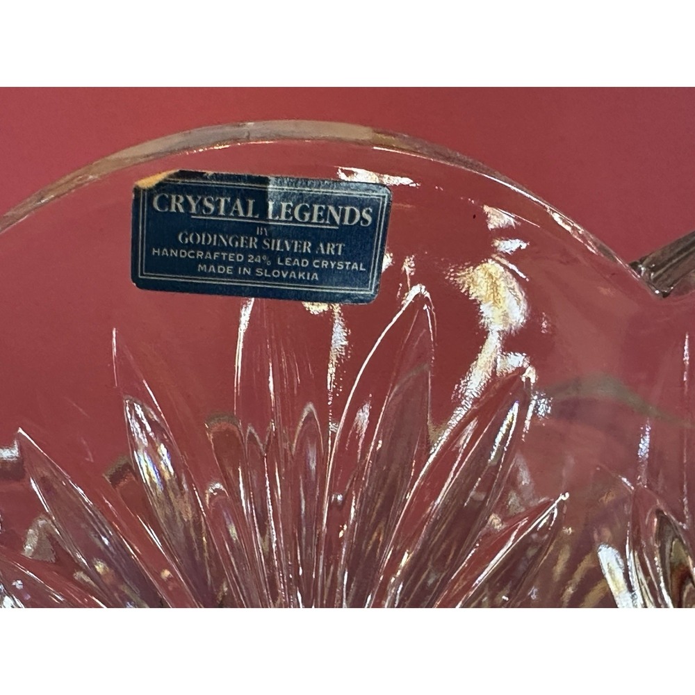 Crystal Designs by Godinger 24% Lead Crystal Decorative Glass Bowl